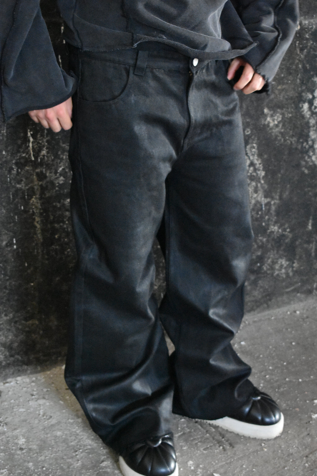 Obsidian Waxed Jeans