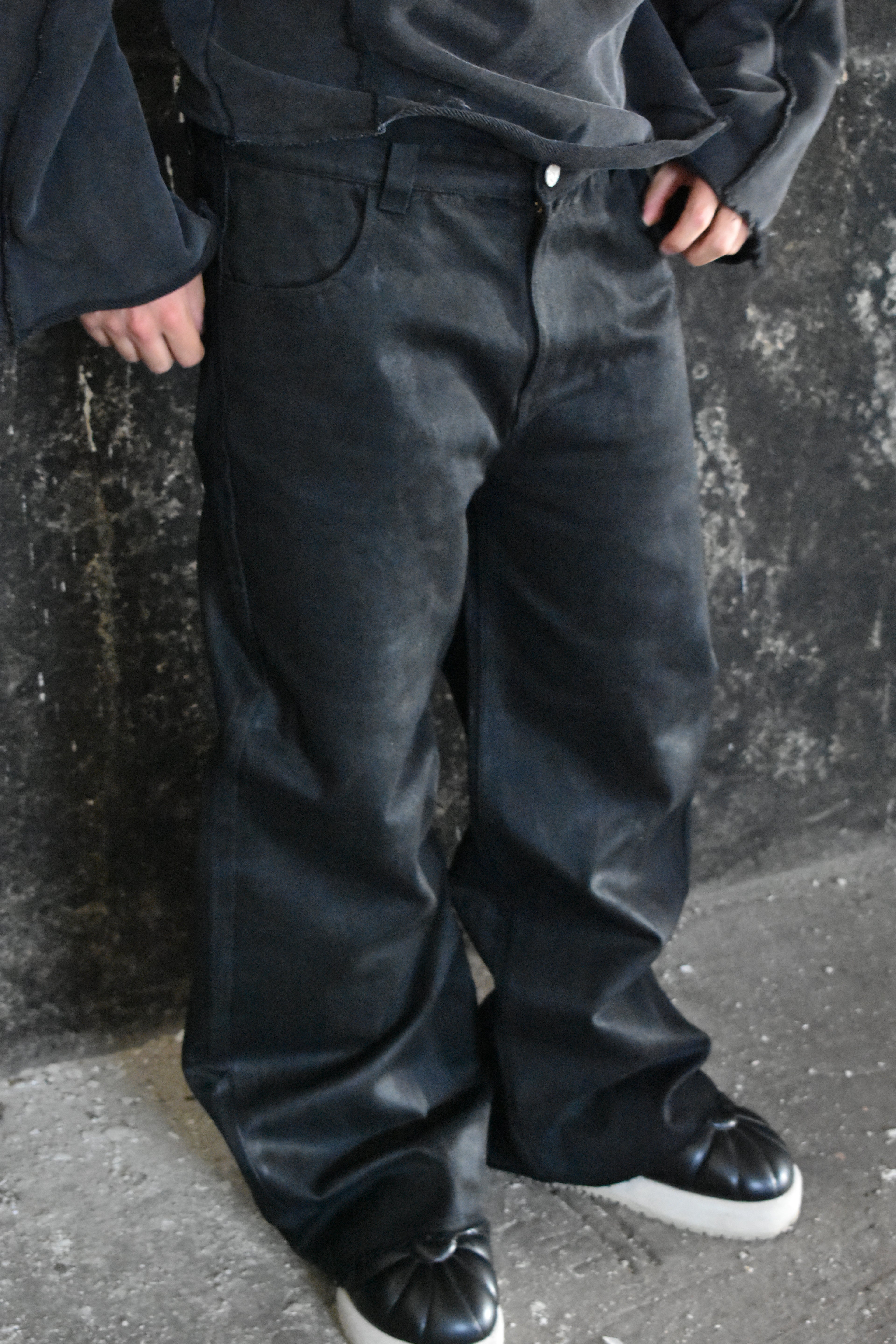 Obsidian Waxed Jeans