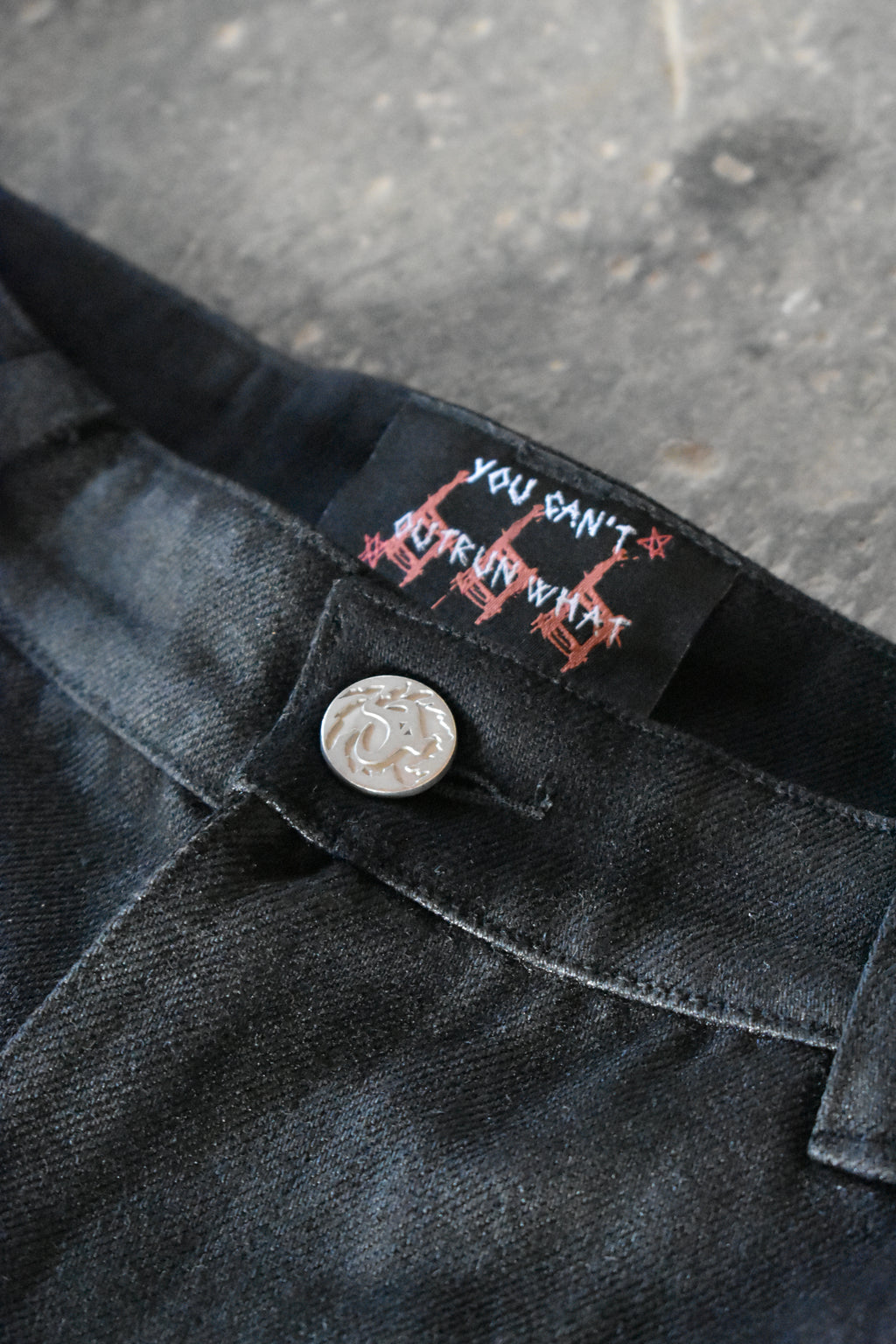 Obsidian Waxed Jeans