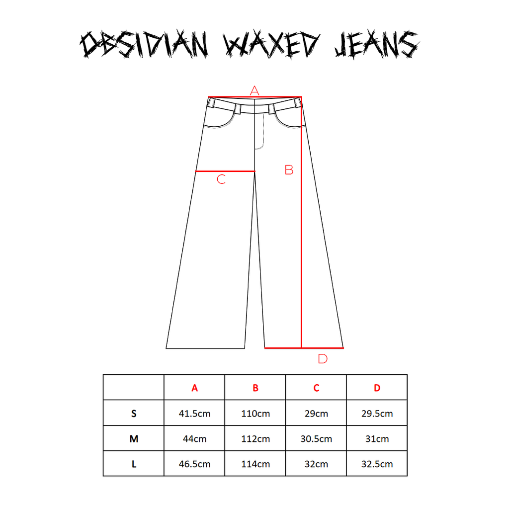 Obsidian Waxed Jeans