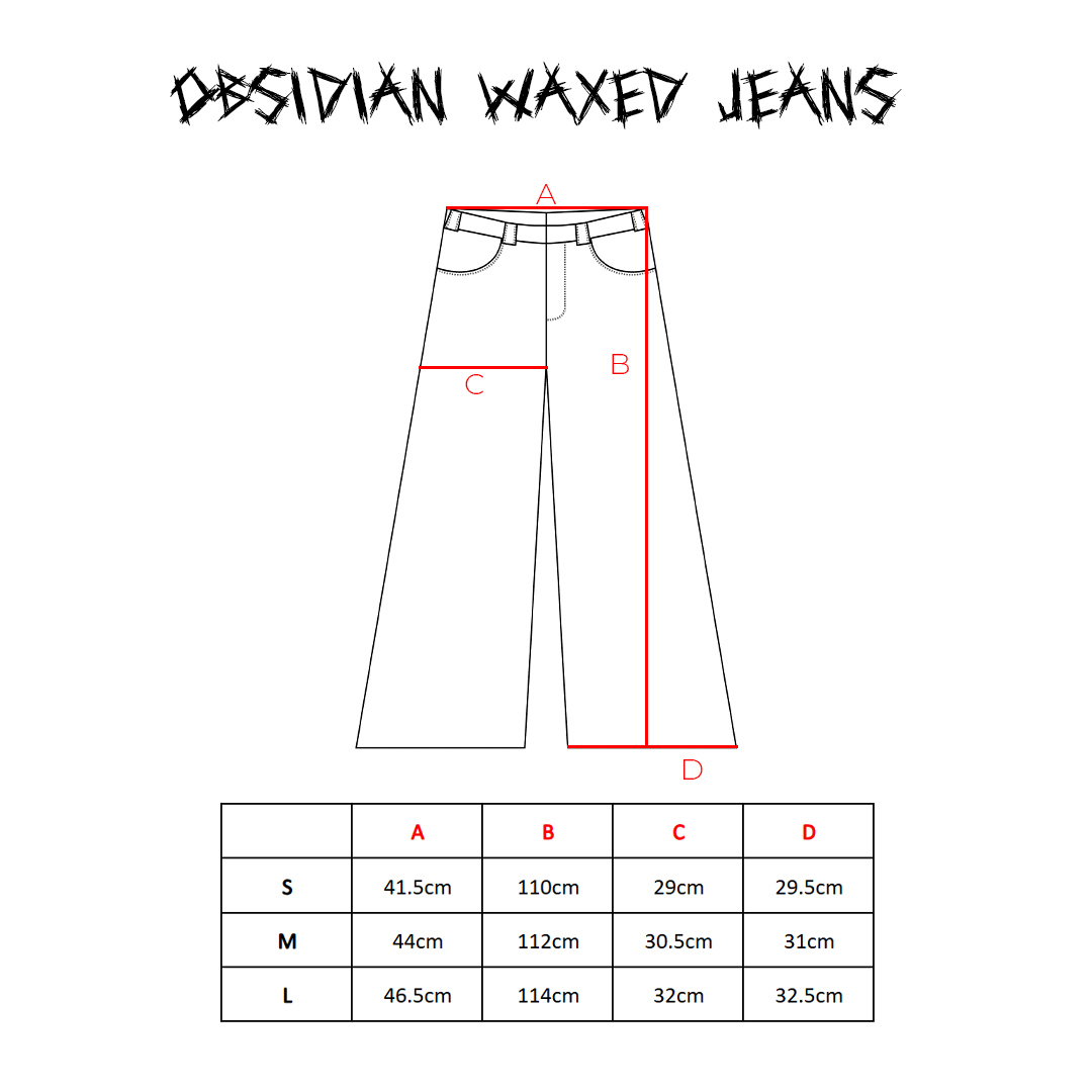 Obsidian Waxed Jeans